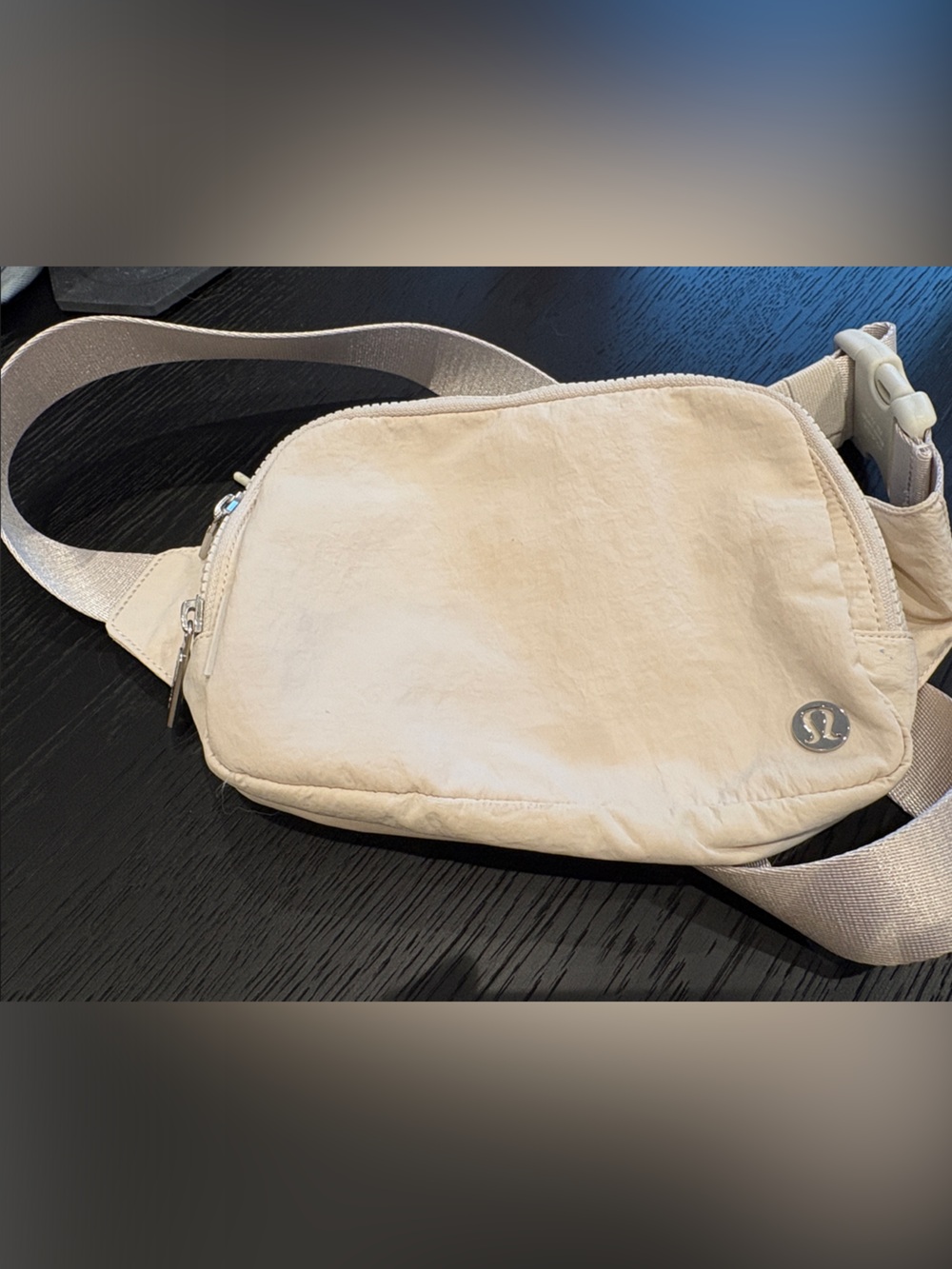 Ivory Lululemon Belt Bag